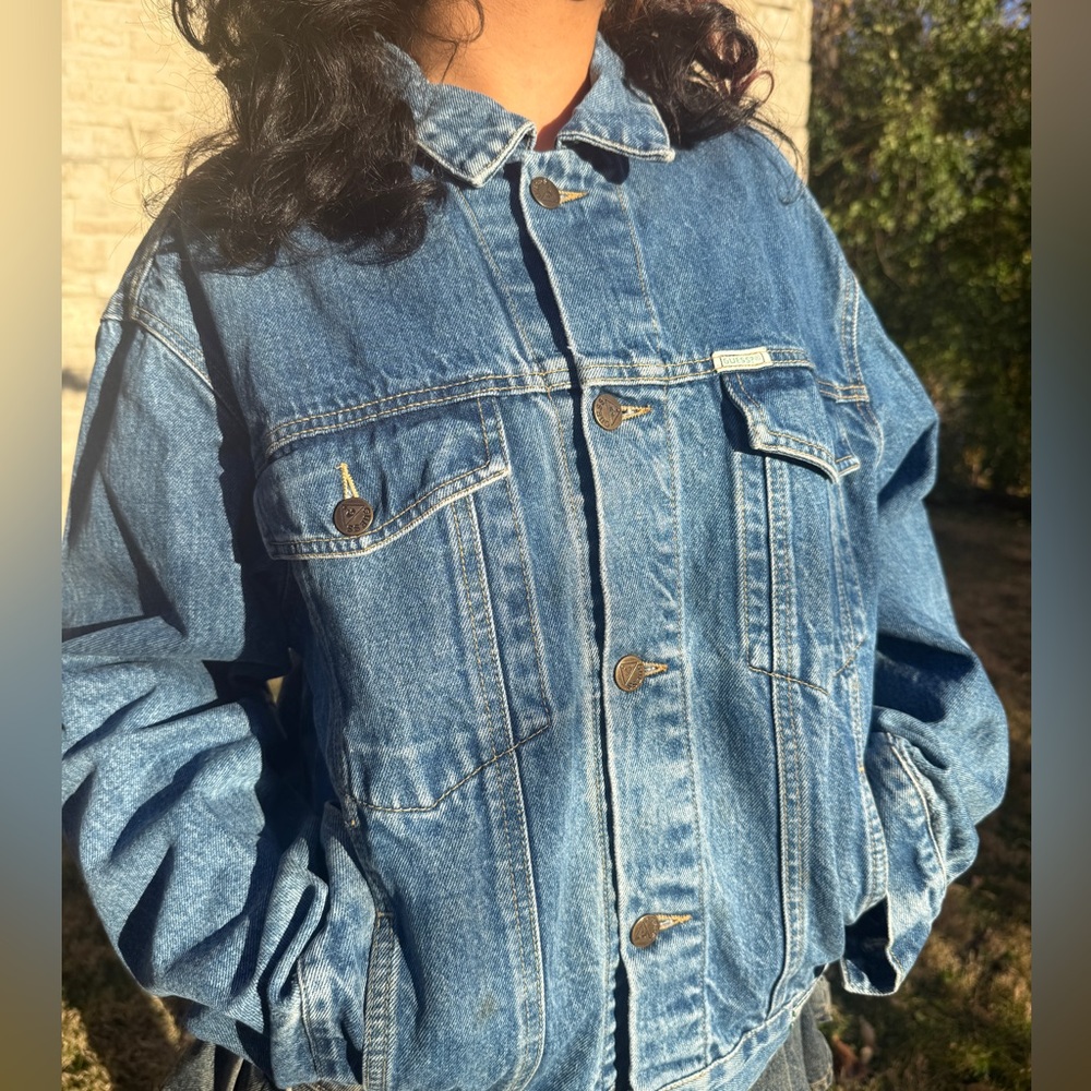 Vintage 80s 90s Guess Georges Marciano Women's Denim Jean Jacket Size Medium